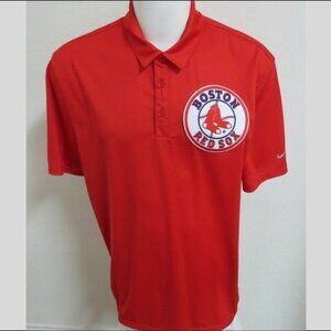 L-2XL RED SOX Nike Dri-Fit Men's db #D05 Polo Shirt